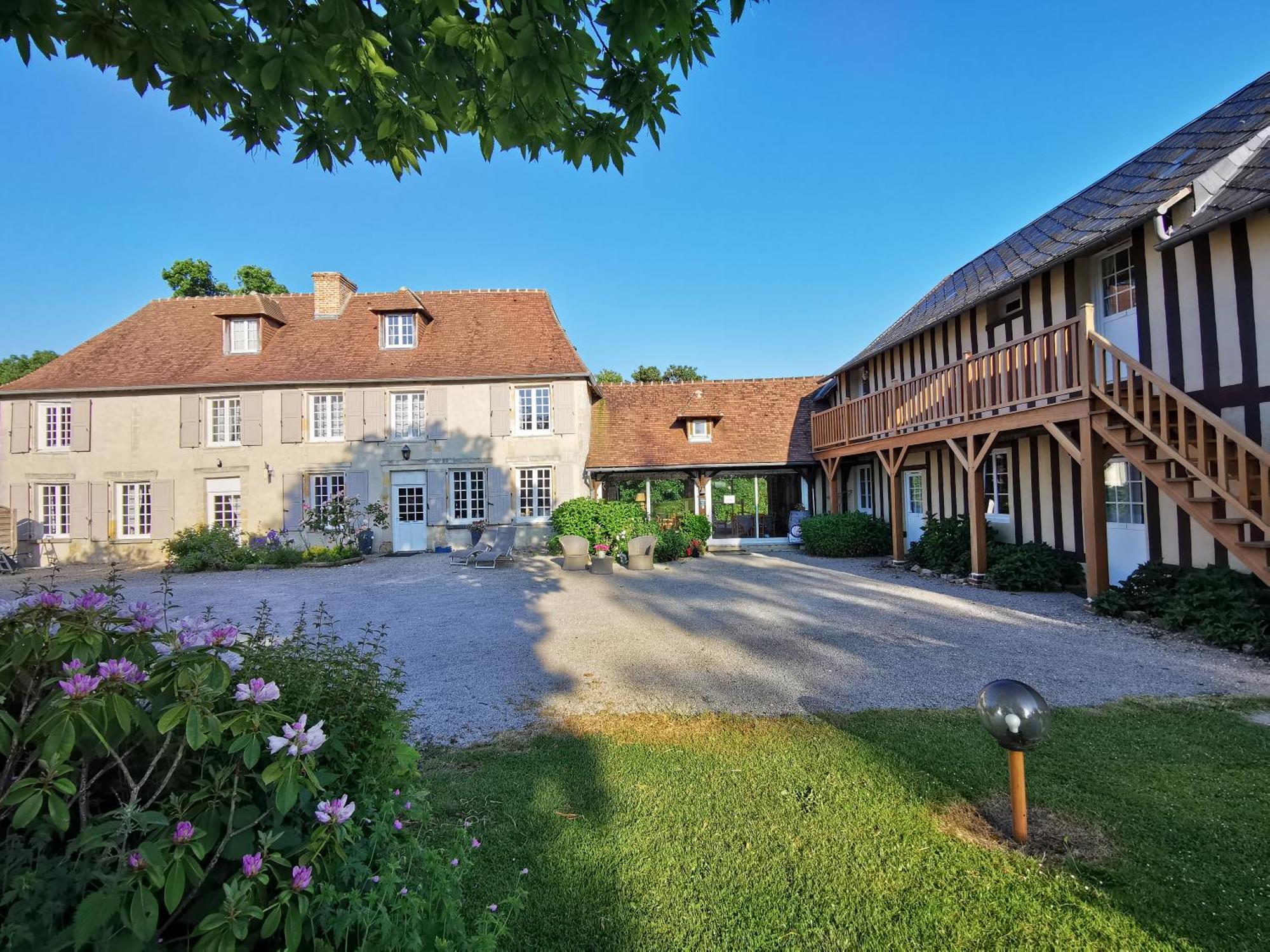 Les Marronniers Hotel Cambremer Exterior foto